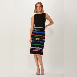 Ecru Multicolor Stripe Sweater Dress!